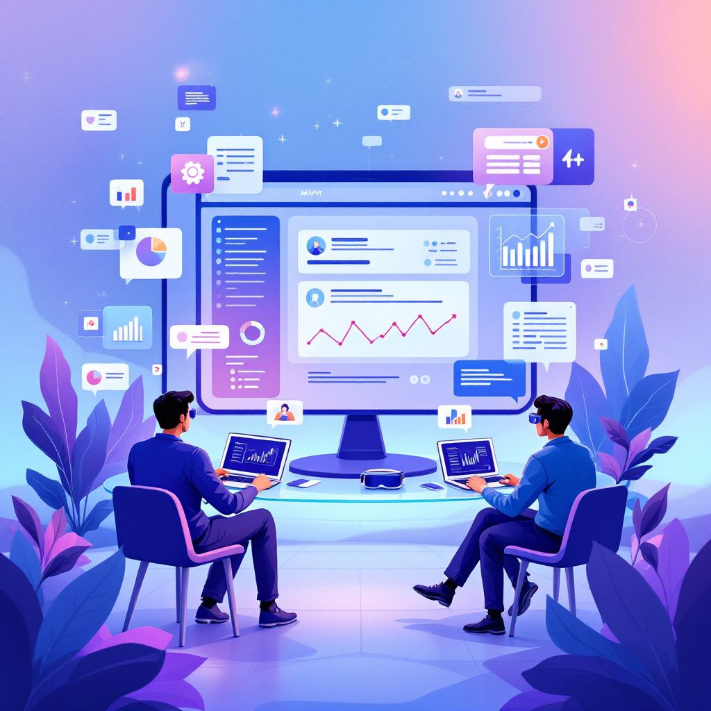 Animacion abstracta de lineas conectadas